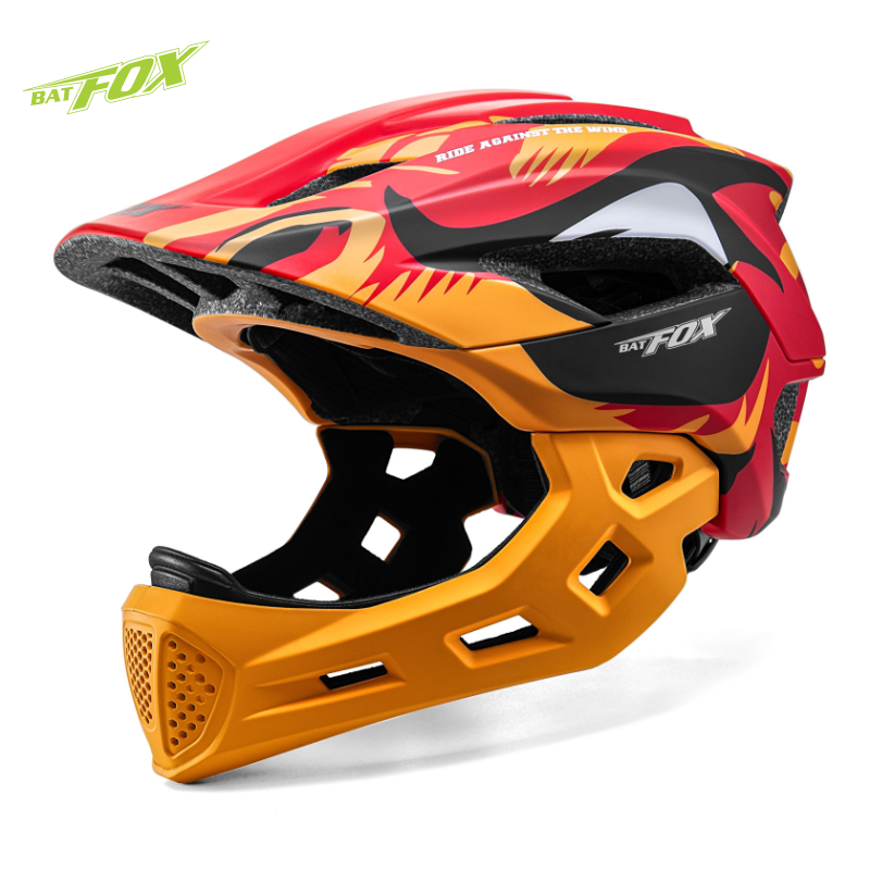 Cycling Protective Gear For Kids - BATFOX Kids Full Face Bike Helmet