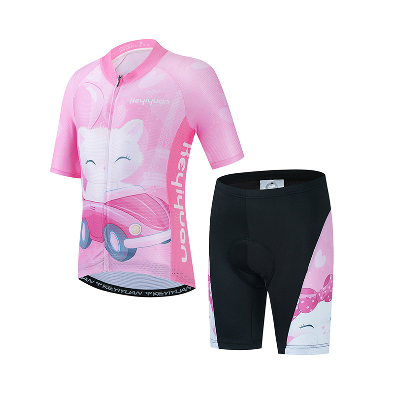 Cycling Protective Gear For Kids - KEYIYUAN Kids Road Cycling Jersey Set