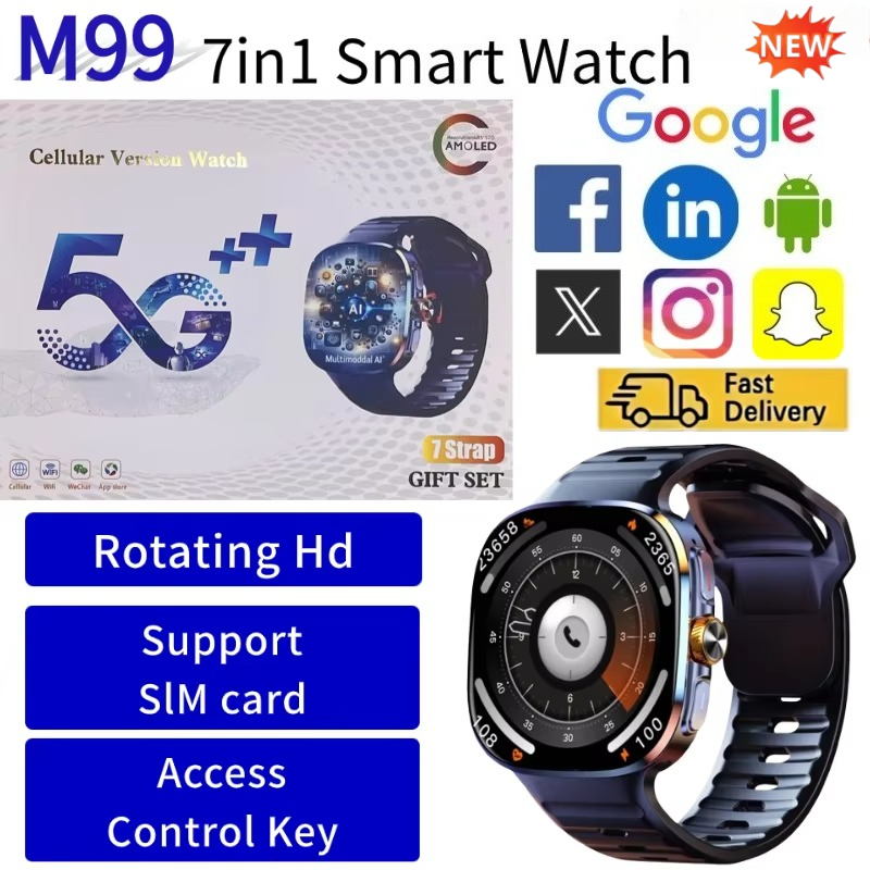 New M99 Smartwatch 5G SIM Card - Cycling Heart Rate Monitor 评论和价格