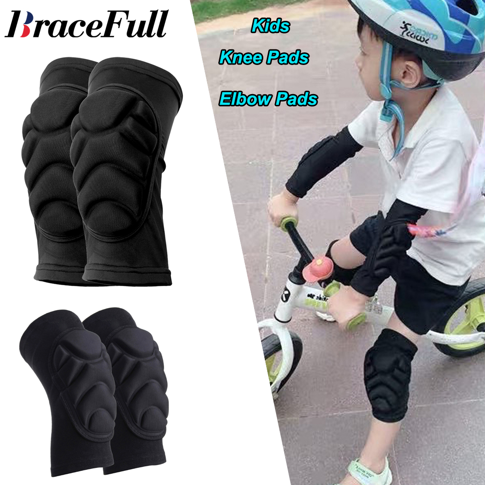 1Pair Kids Knee Pads and Elbow - Cycling Protective Gear For Kids 评论和价格