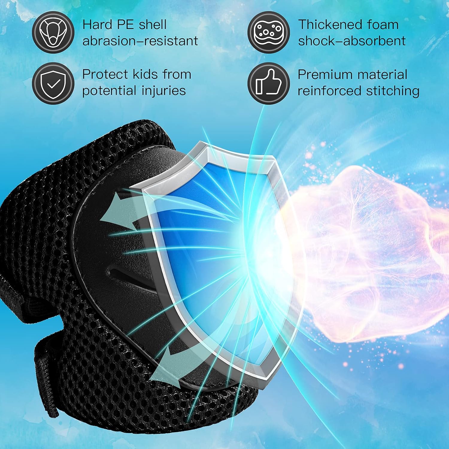 6PCS Kids Protective Gear Set  - Cycling Protective Gear For Kids 评论和价格