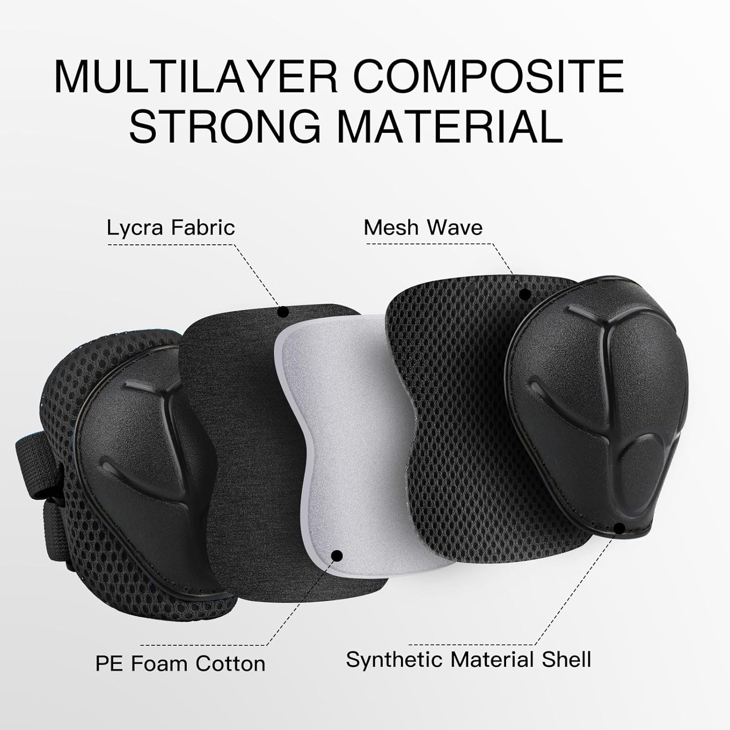 6PCS Kids Protective Gear Set  - Cycling Protective Gear For Kids 评论和价格