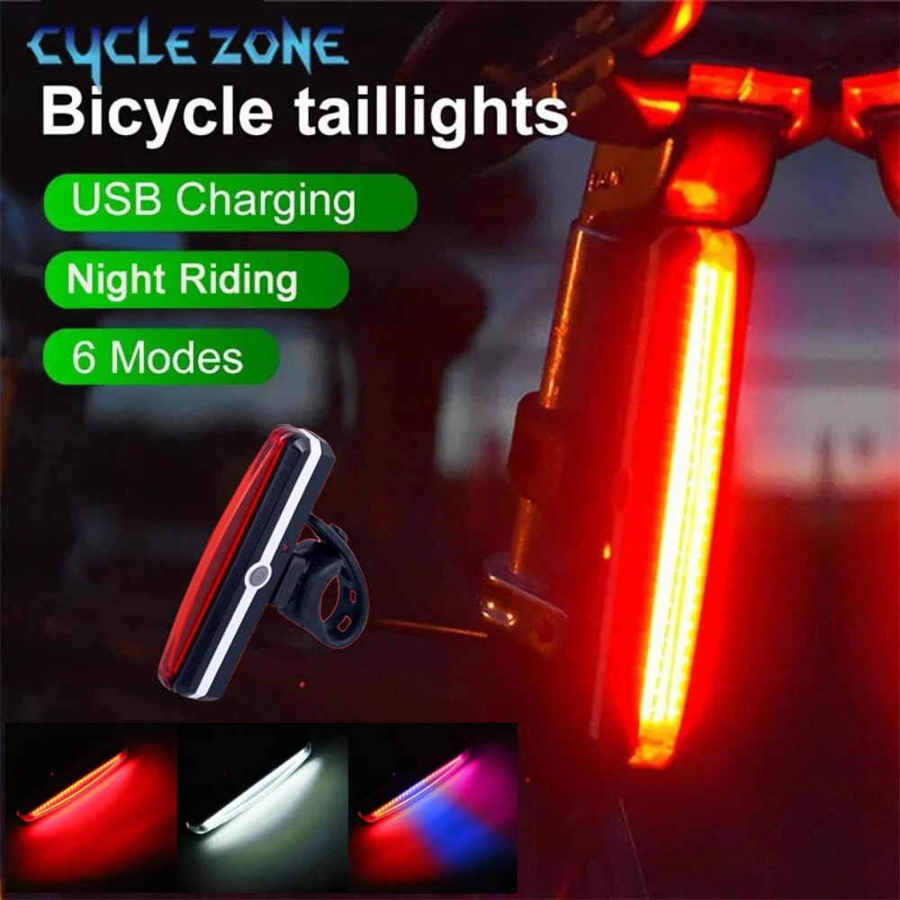 COB LED Bicycle Tail Light 6 M - Cycling Gear Charging Station 评论和价格