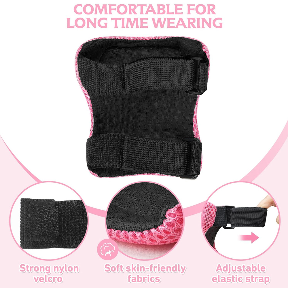 6Pcs Kids 3-10 Years Knee Pad  - Cycling Protective Gear For Kids 评论和价格