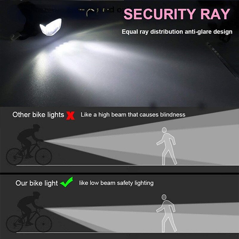 MTB Bike Front Lights USB LED  - Cycling Gear Charging Station 评论和价格