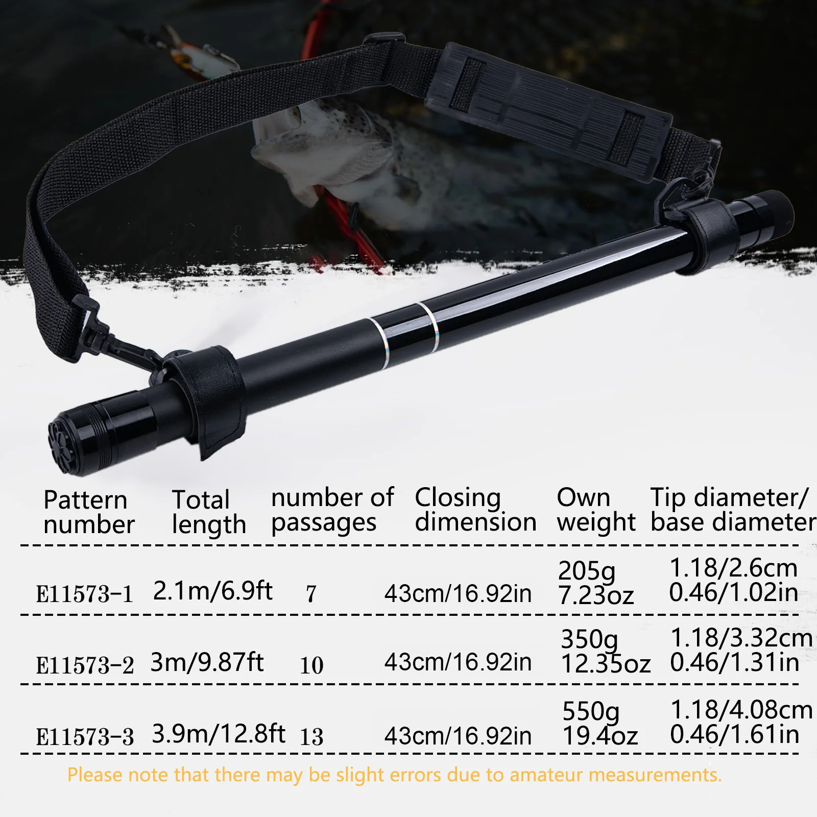 Fishing Net Pole 2.1M 3.0M 3.9 - Cycling Landing Gear 评论和价格