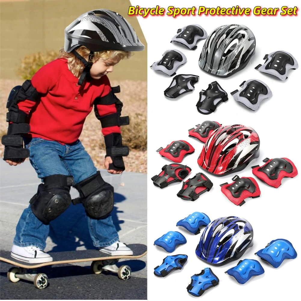 7Pcs Bicycle Sport Protective  - Cycling Protective Gear For Kids 评论和价格