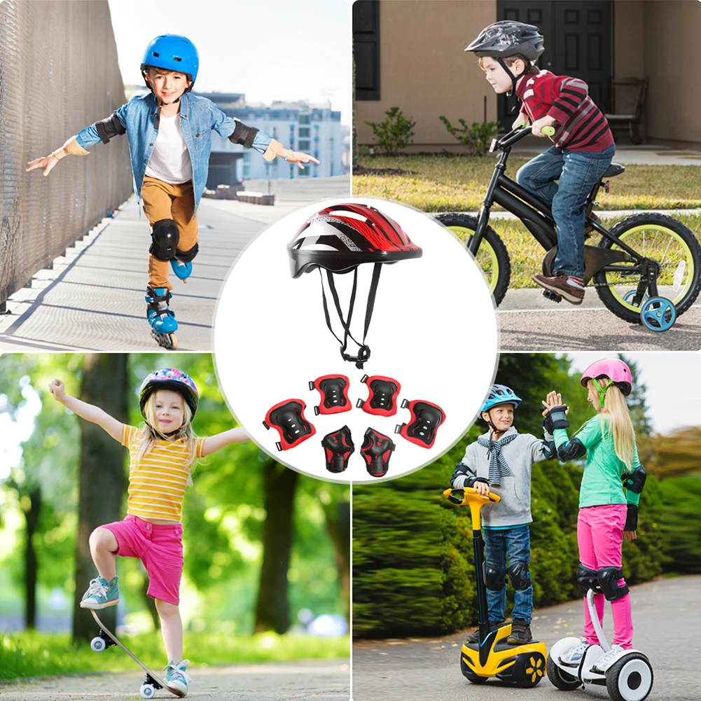 7Pcs Bicycle Sport Protective  - Cycling Protective Gear For Kids 评论和价格